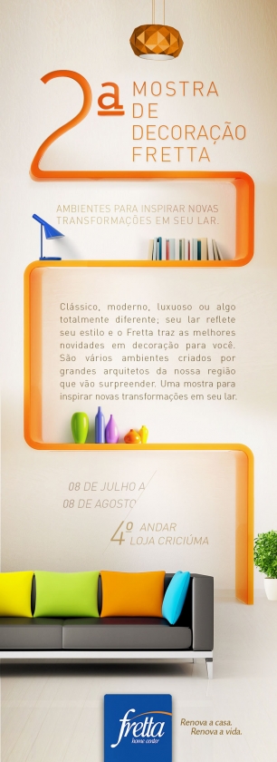 2ª Mostra de Decoração Fretta inicia nesta quarta-feira